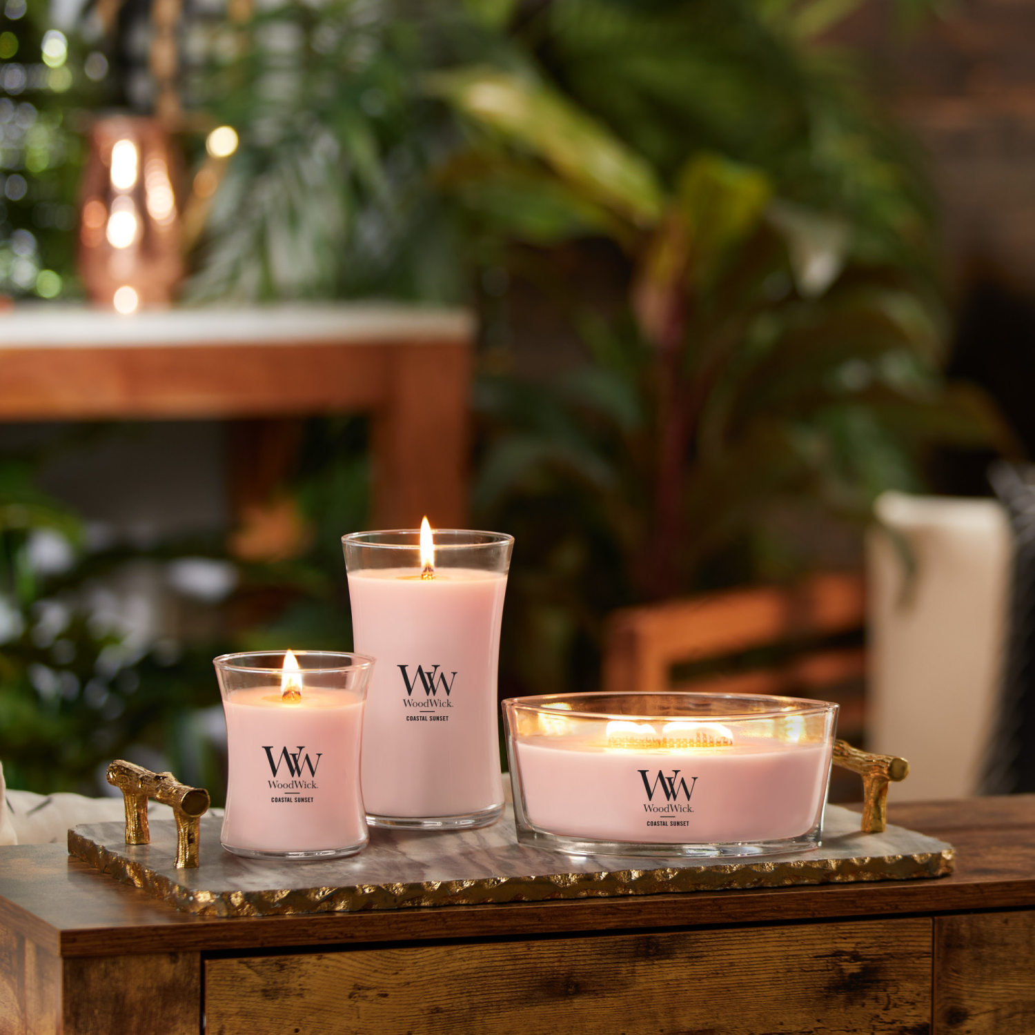 slide 4 of 4, Woodwick Candle-Vanilla Sea Salt, 1 ct