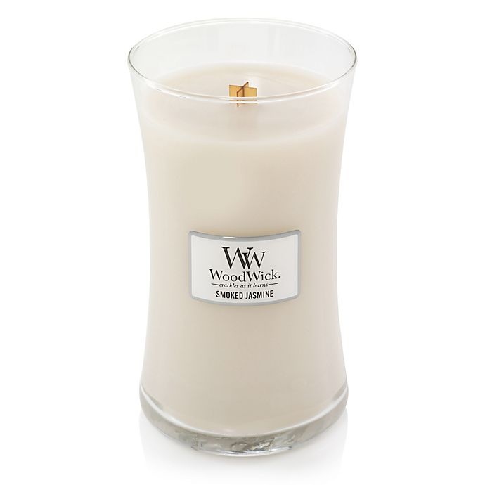 slide 2 of 2, WoodWick Smoked Jasmine Large Hourglass Jar Candle, 1 ct