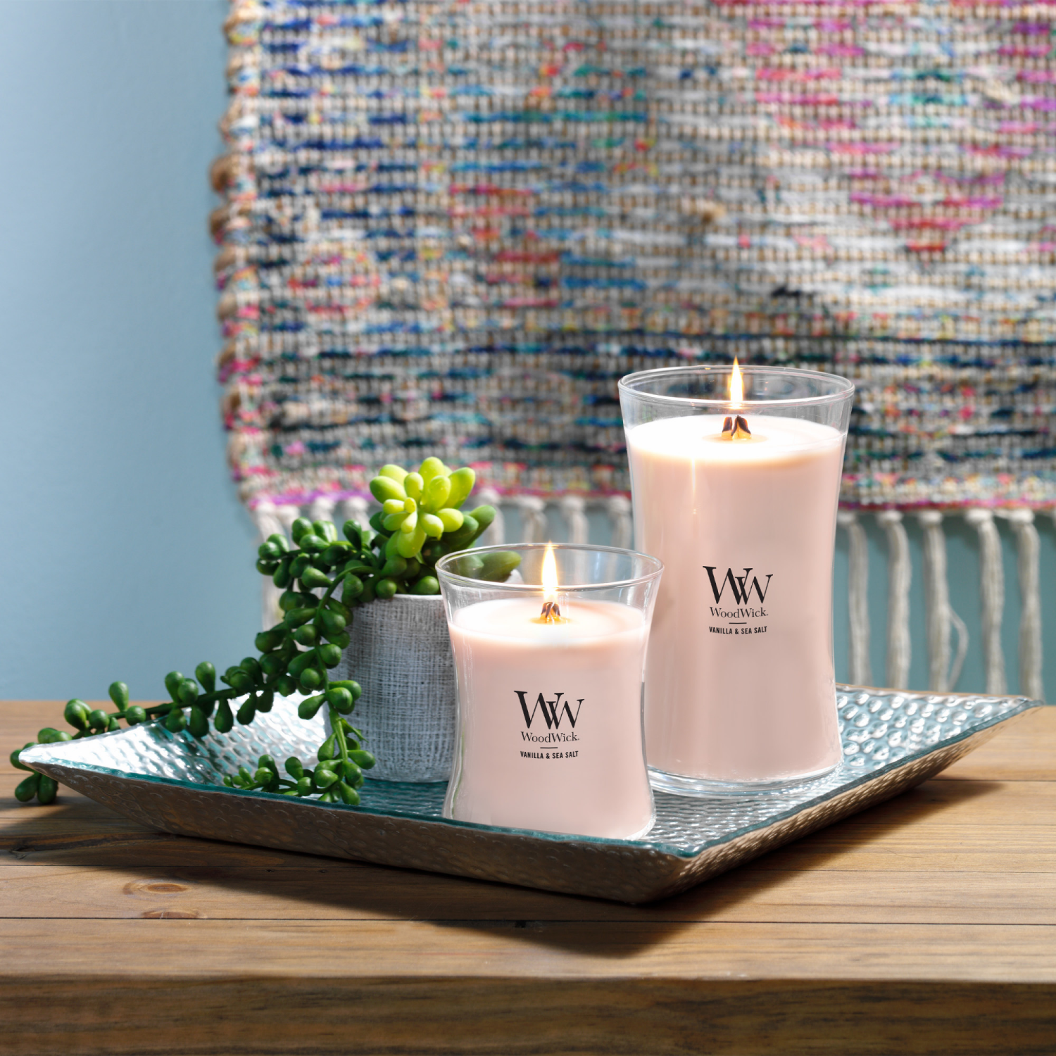 slide 4 of 4, WoodWick Vanilla & Sea Salt Candle 21.5 oz, 21.5 oz