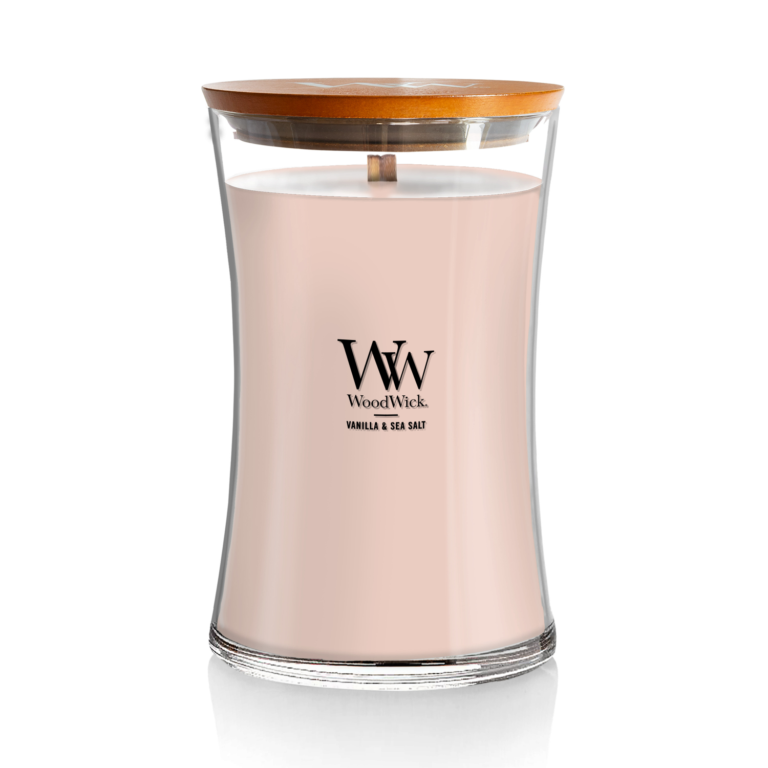 slide 1 of 4, WoodWick Vanilla & Sea Salt Candle 21.5 oz, 21.5 oz