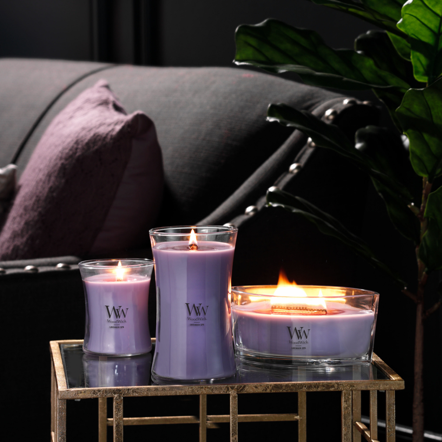 slide 4 of 4, Woodwick Candle Large Jar Lavender Spa, 17 oz