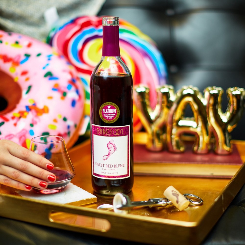 slide 3 of 6, Barefoot Cellars Sweet Red Blend Red Wine 750ml, 750 ml