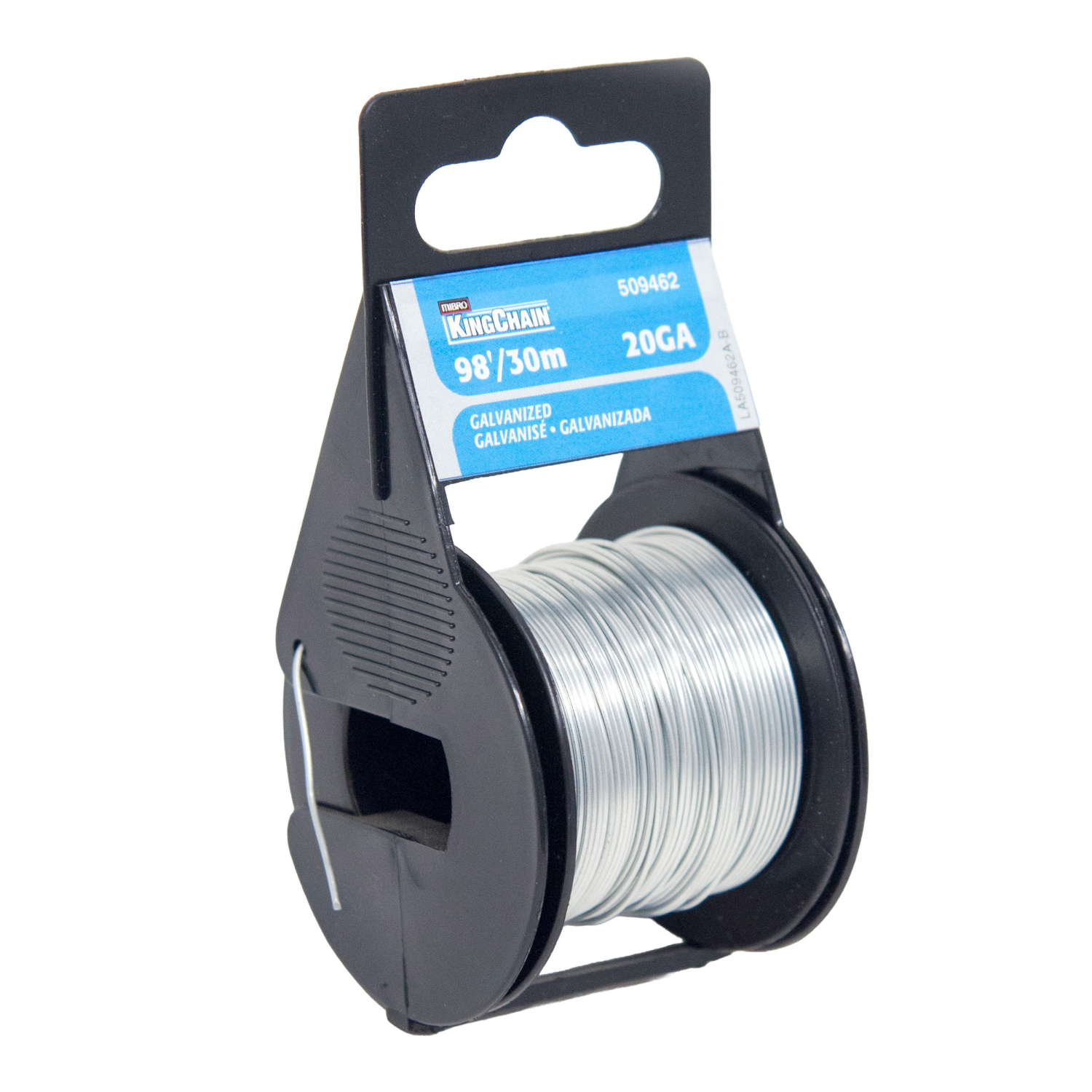 slide 2 of 2, MIBRO Kingchain 20 Gauge X 98' Galvanized Steel Wire - Mini-Reel, 1 ct