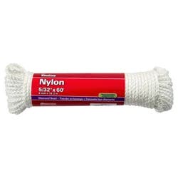 KingCord Diamond Braid Nylon Rope-White