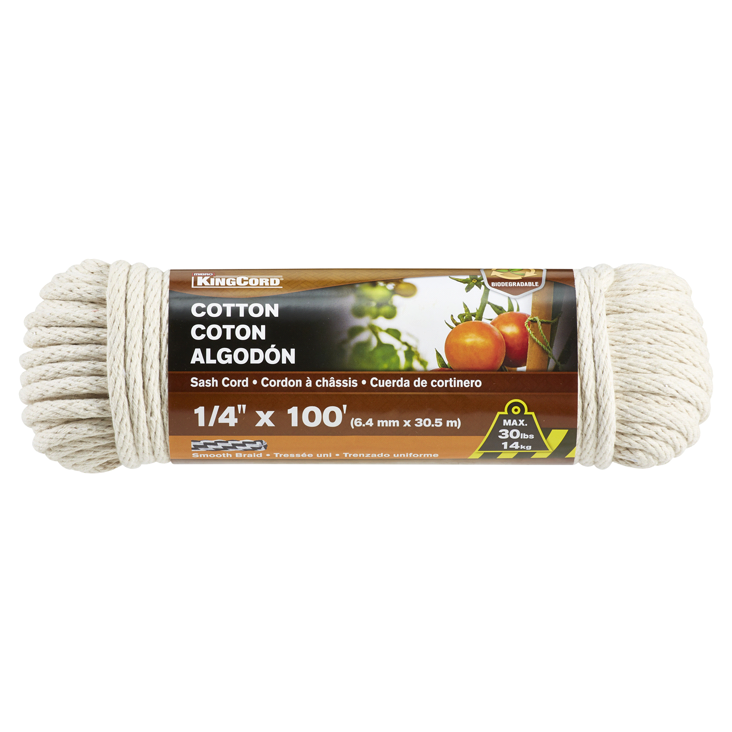 slide 1 of 1, KingCord Mibro Kingcord Cotton Smooth-Nat - Hank, 100 ft