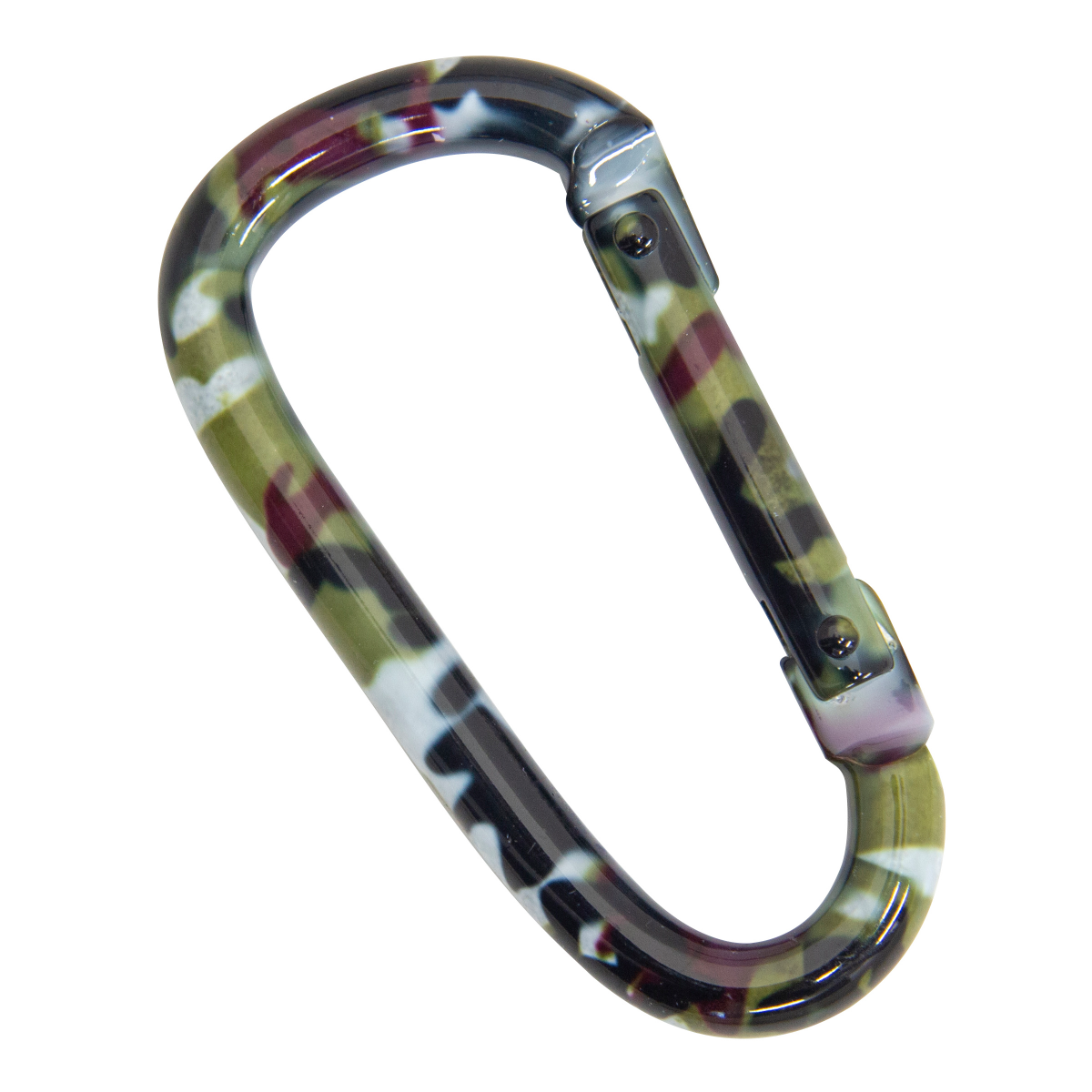 slide 2 of 2, MIBRO KingChain 2-3/4" Camouflage Aluminum Spring Snap 2 Pack, 2 ct