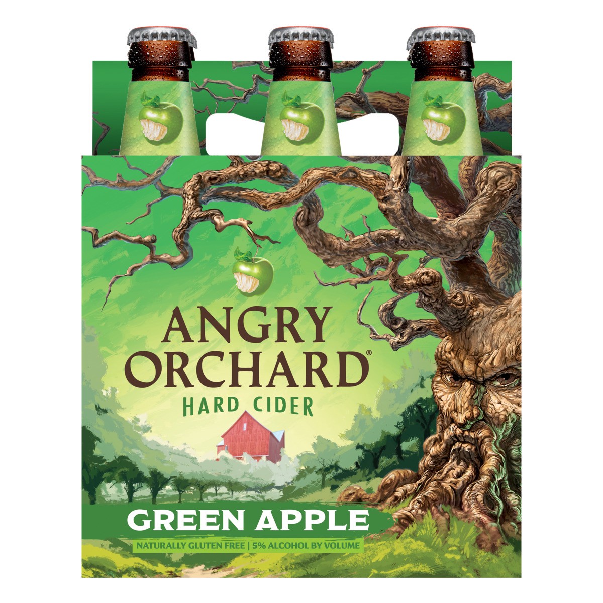 slide 3 of 6, Angry Orchard Green Apple Hard Cider, Spiked (12 fl. oz. Bottle, 6pk.), 6 ct; 12 fl oz
