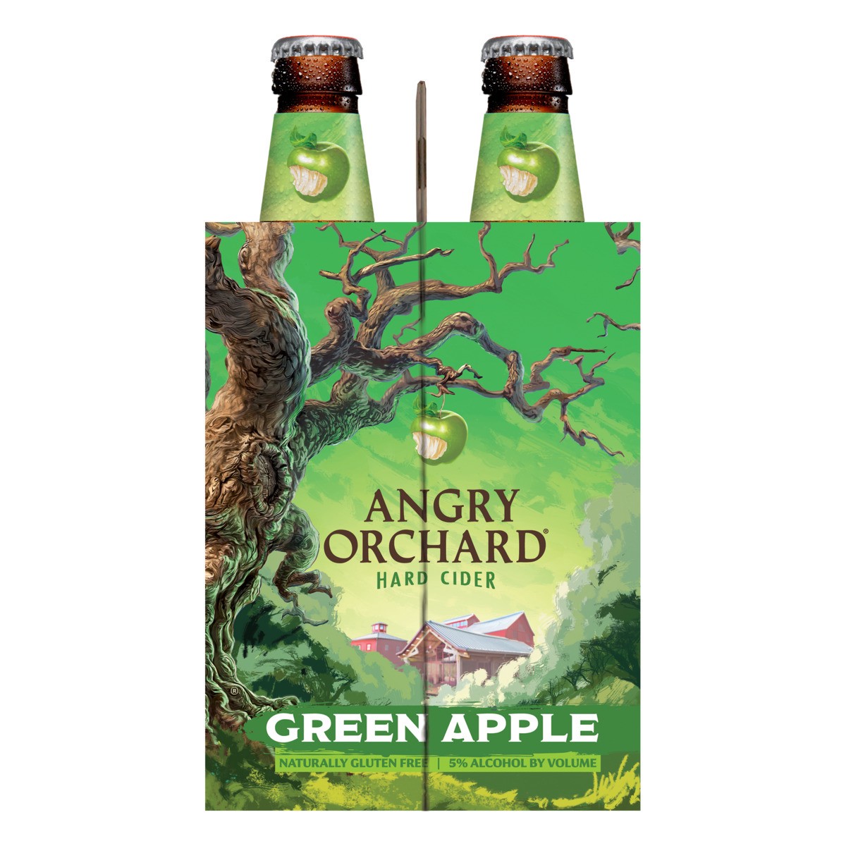 slide 5 of 6, Angry Orchard Green Apple Hard Cider, Spiked (12 fl. oz. Bottle, 6pk.), 6 ct; 12 fl oz