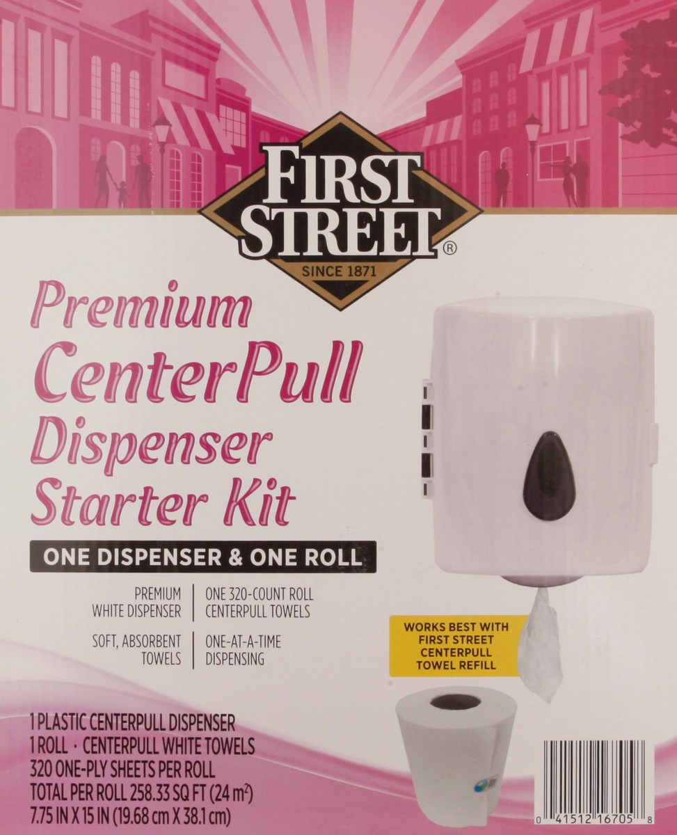 slide 7 of 11, First Street First Stree Center[Ull Dispenser Str Kit With Roll, 1 ct