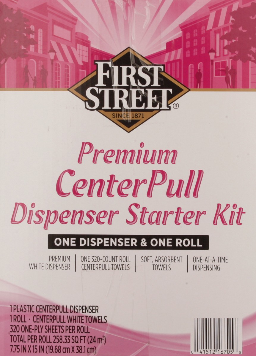 slide 2 of 11, First Street First Stree Center[Ull Dispenser Str Kit With Roll, 1 ct