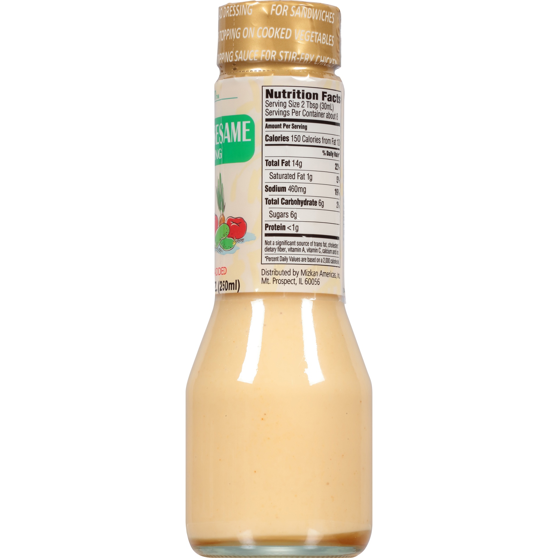 slide 3 of 6, Mizkan Dressing Creamy Sesame, 8.4 fl oz