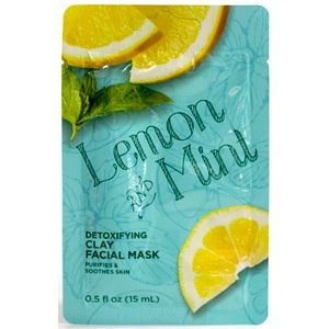 slide 1 of 1, CVS Health Lemon And Mint Detoxifying Clay Facial Mask, 0.5 oz