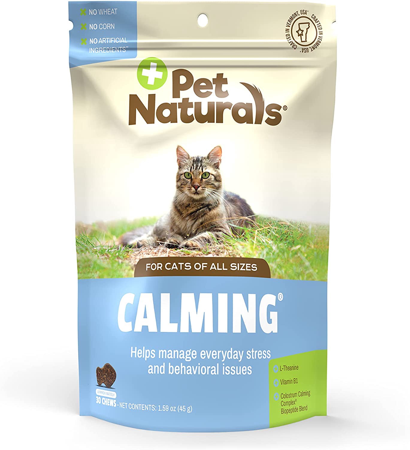 slide 1 of 5, Pet Naturals of Vermont of Vermont Calming Chews for Cats - 30 ct, 1 ct