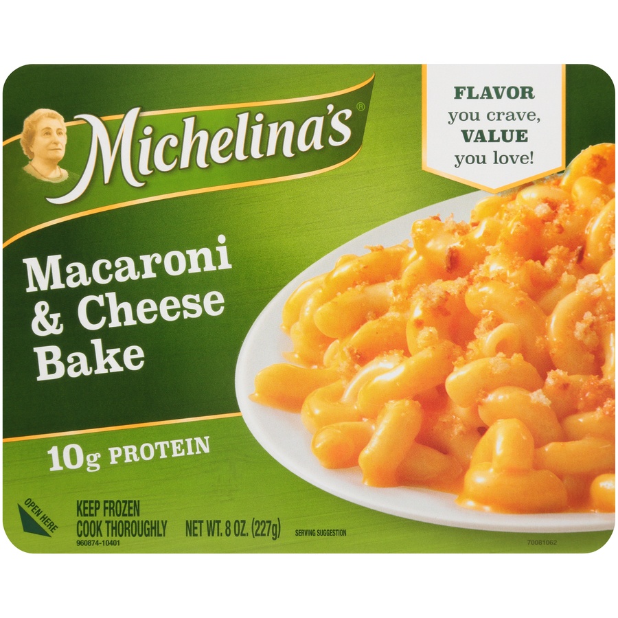 slide 1 of 6, Michelina's Macaroni and Cheese Bake, 8 oz