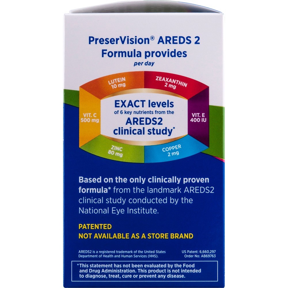 slide 3 of 3, PreserVision AREDS 2 Formula Vitamin & Mineral Supplement 60 ct Chewables, 60 ct