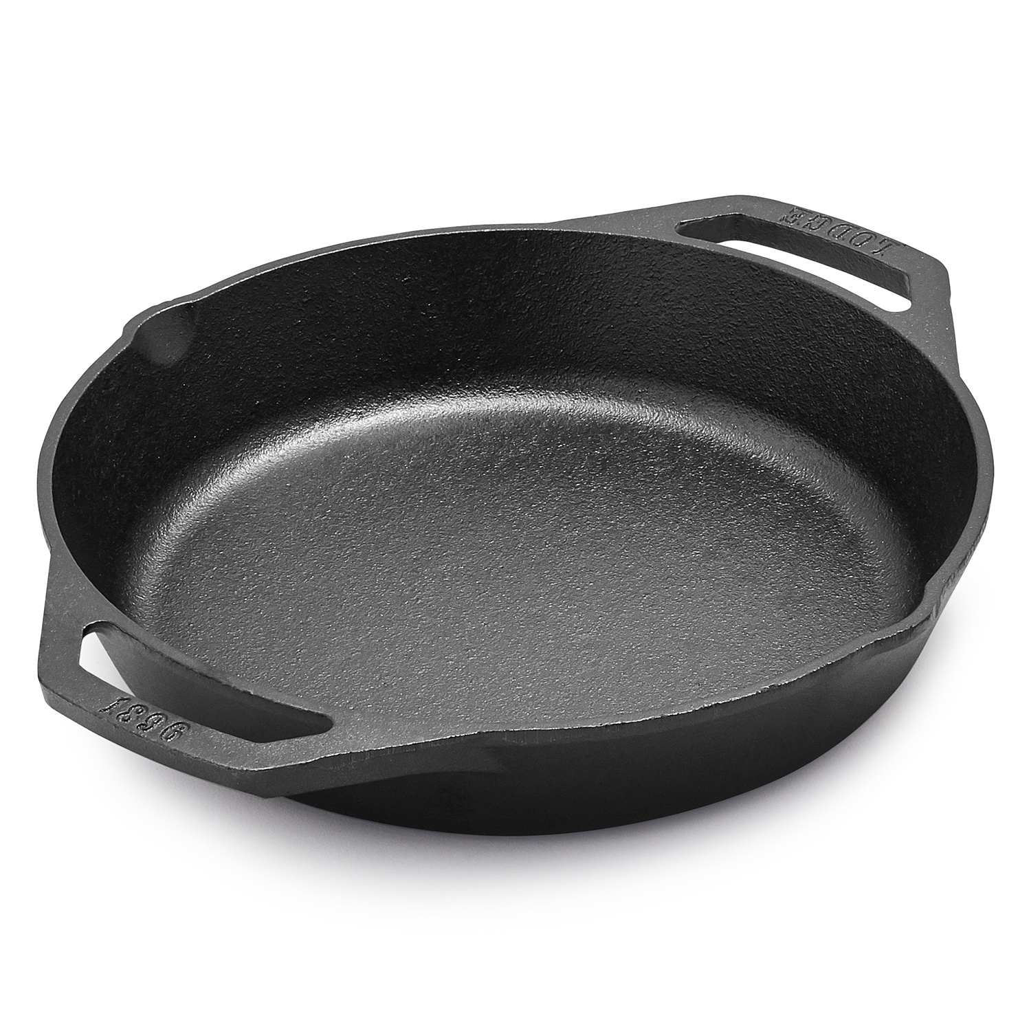 slide 1 of 1, Lodge Double-Handled Skillet, 1 ct