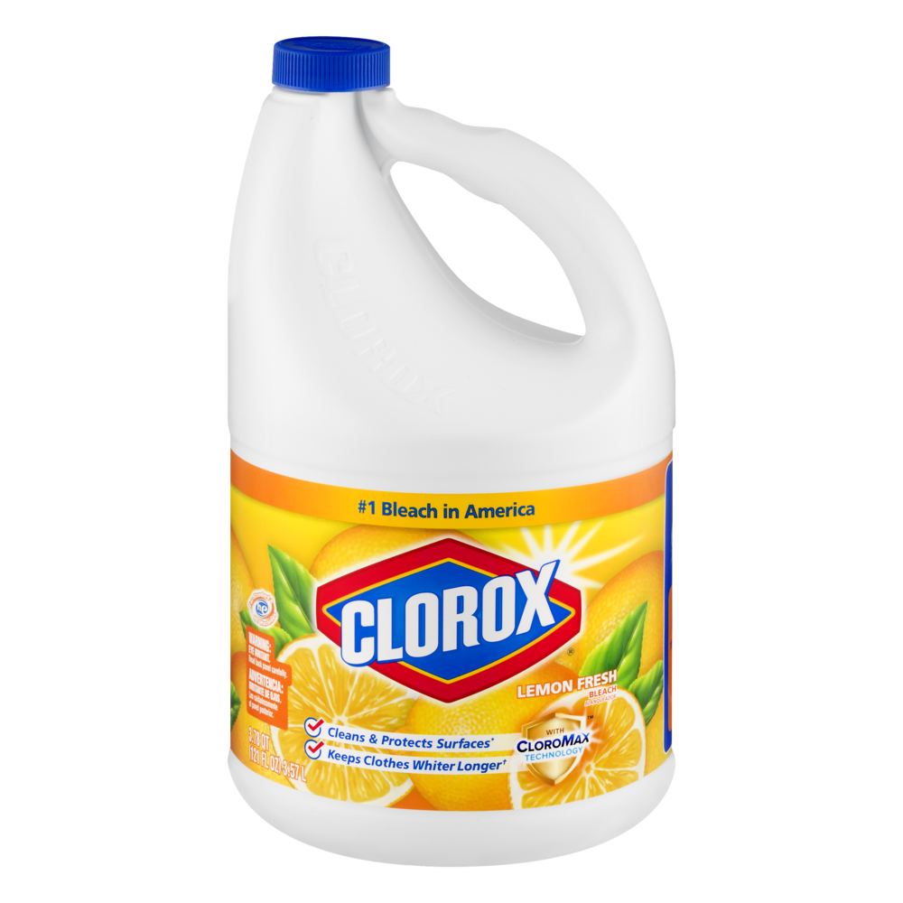 slide 1 of 1, Clorox Lemon Fresh Bleach, 121 fl oz