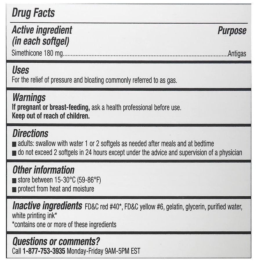 slide 2 of 3, Walgreens Gas Relief Ultra Srength Softgels, 20 ct