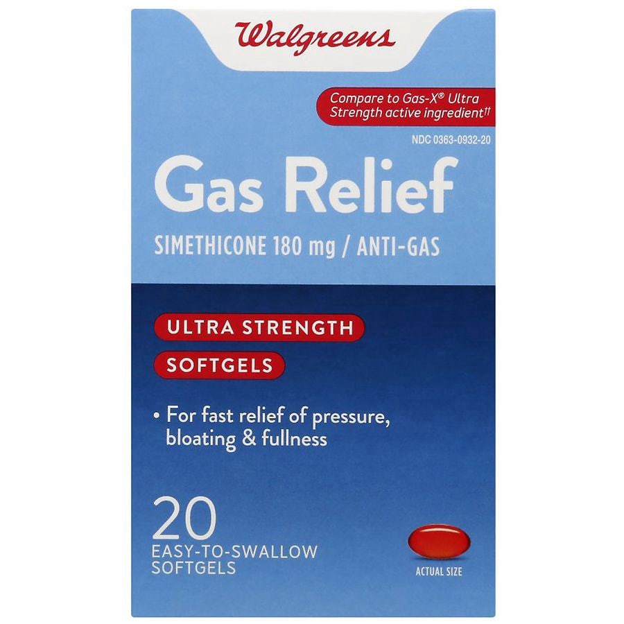 slide 1 of 3, Walgreens Gas Relief Ultra Srength Softgels, 20 ct