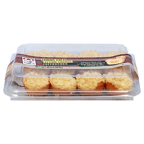 slide 1 of 1, Cafe Valley Lemon Cream Cheese Filled Coffee Cake Bites, 10 oz