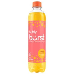Bubly Burst Sparkling Water Beverage Peach Mango 16.9 Fl Oz