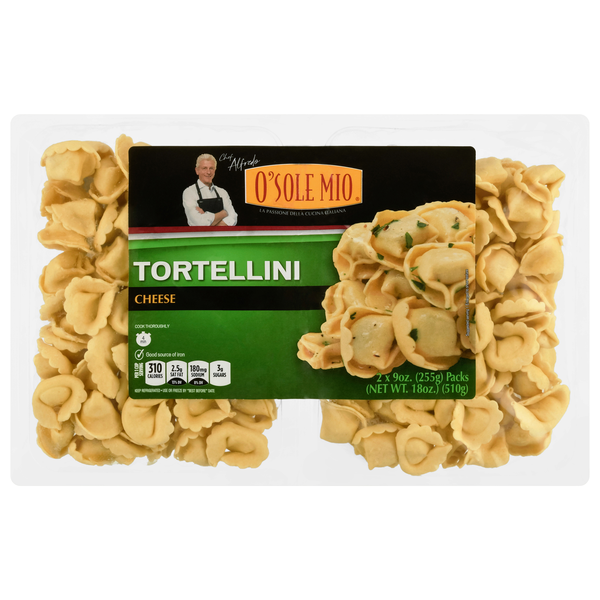 slide 1 of 1, O'sole Mio Cheese Tortellini Pasta - 2 ct Fresh, 2 ct; 18 oz