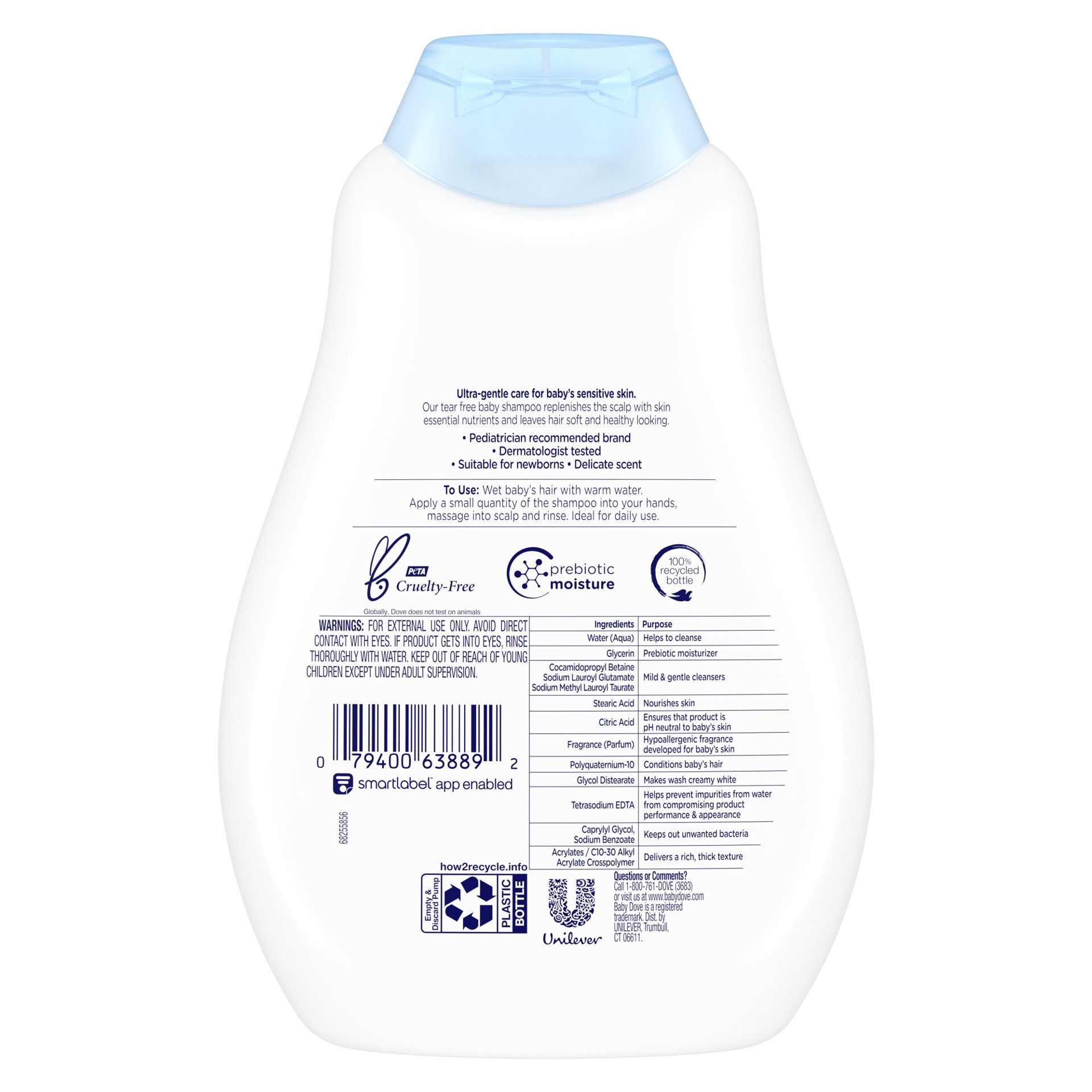 slide 2 of 4, Baby Dove Rich Moisture Hair & Scalp Moisturizing Shampoo - 13 fl oz, 13 fl oz