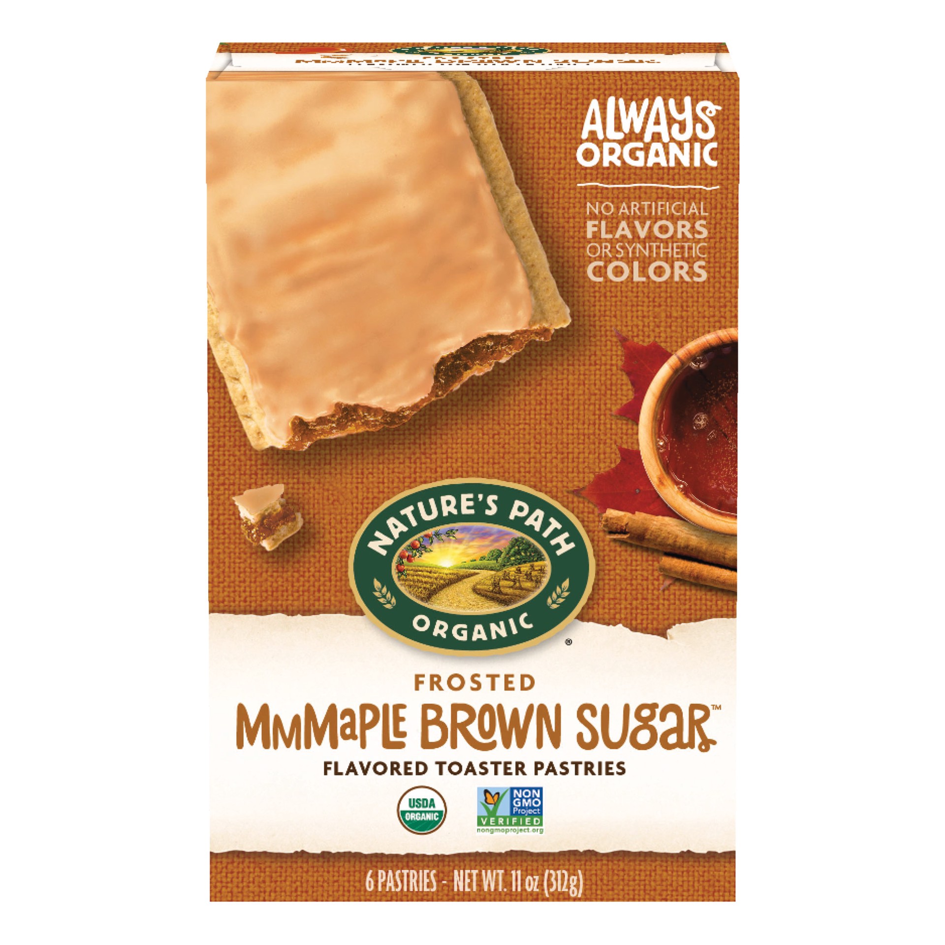 slide 1 of 6, Nature's Path Organic Maple Brown Sugar Cinnamon Frosted Toaster Pastries 11oz Box, 11 oz