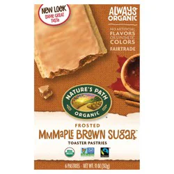 Nature's Path Organic Maple Brown Sugar Cinnamon Frosted Toaster Pastries 11oz Box
