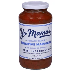 Yo Mama's Sensitive Marinara Tomato Pasta Sauce