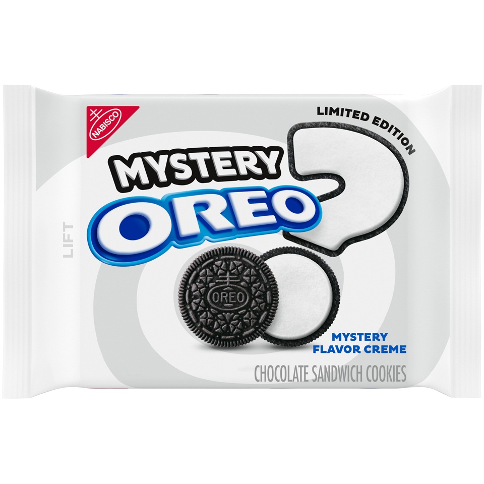 slide 2 of 9, Oreo Mystery Flavor Creme Chocolate Sandwich Cookies, 12.2 oz