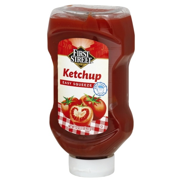 slide 1 of 1, First Street Easy Squeeze Ketchup, 32 oz