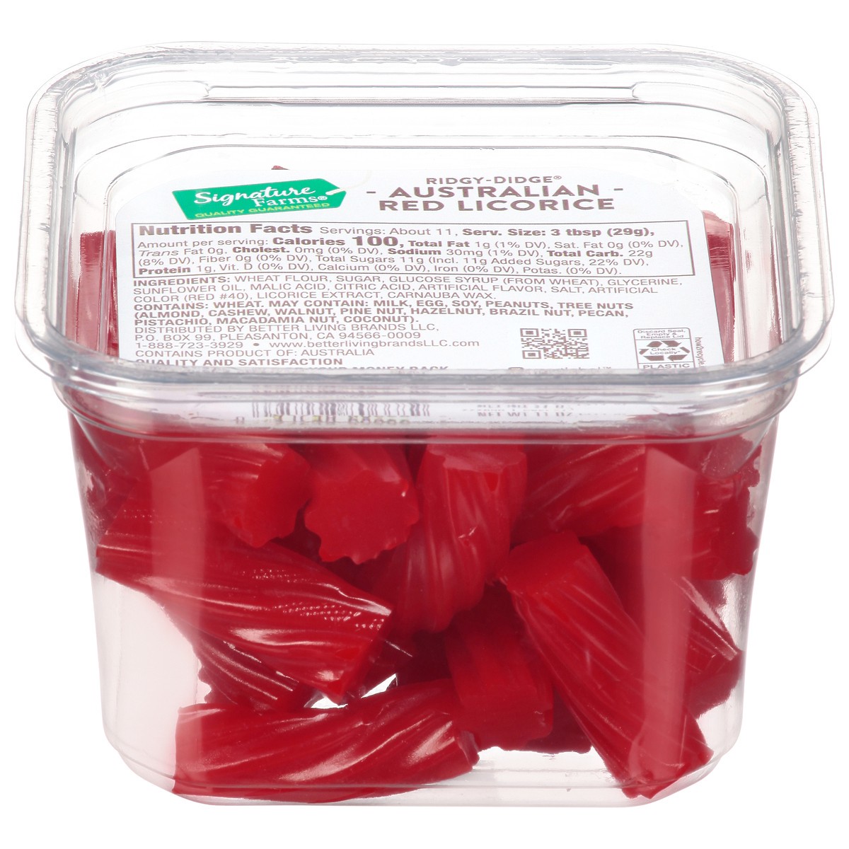 slide 1 of 10, Lehi Valley Ridgy-didge Australian Red Licorice, 11 oz