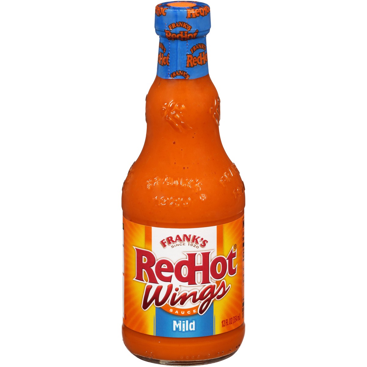 slide 1 of 7, Frank's RedHot Mild Wings Hot Sauce, 12 oz