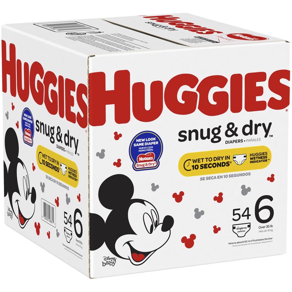 slide 2 of 3, Huggies Snug & Dry Diapers 60 ct, Size 6