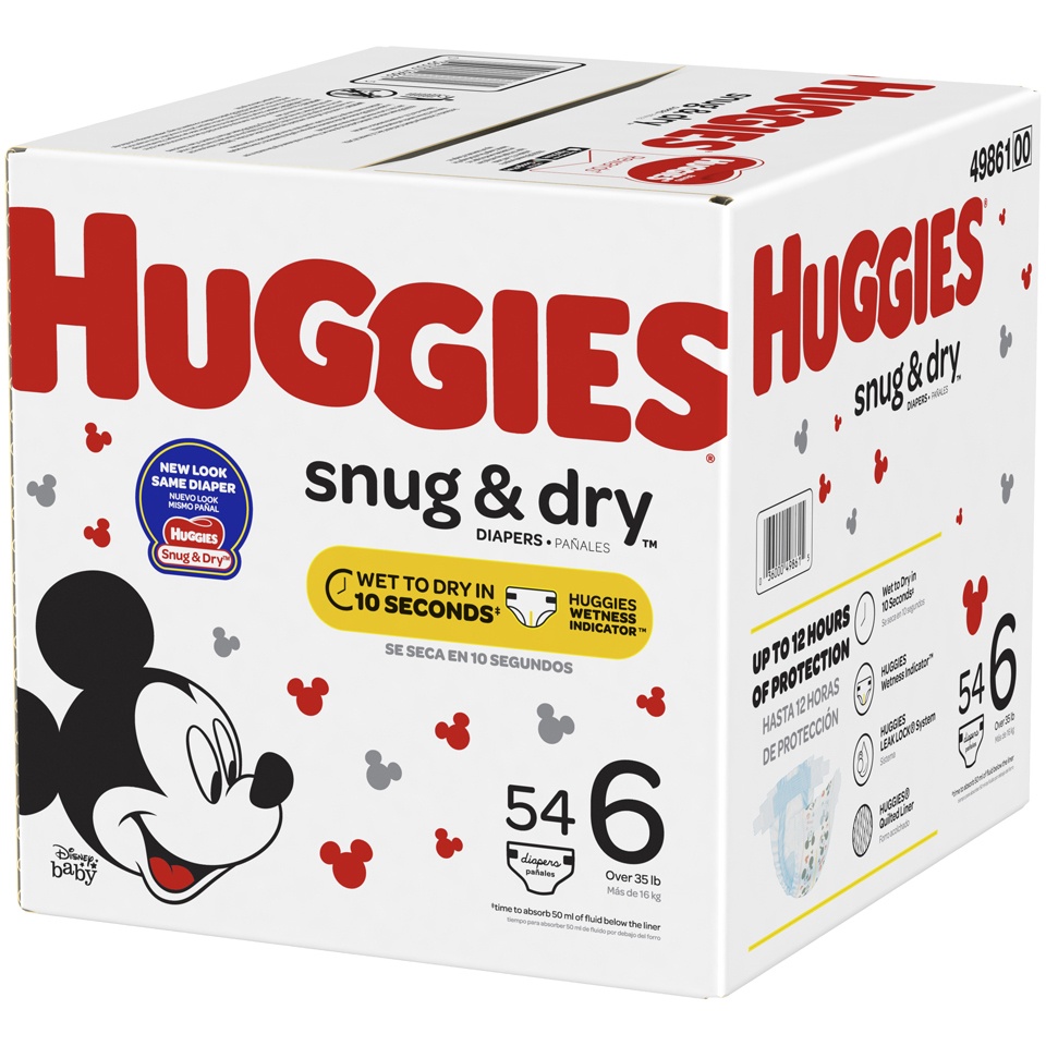 slide 3 of 3, Huggies Snug & Dry Diapers 60 ct, Size 6