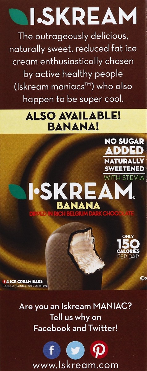 slide 3 of 4, I-SKREAM Vanilla Ice Cream Bar, 4 ct; 14 fl oz