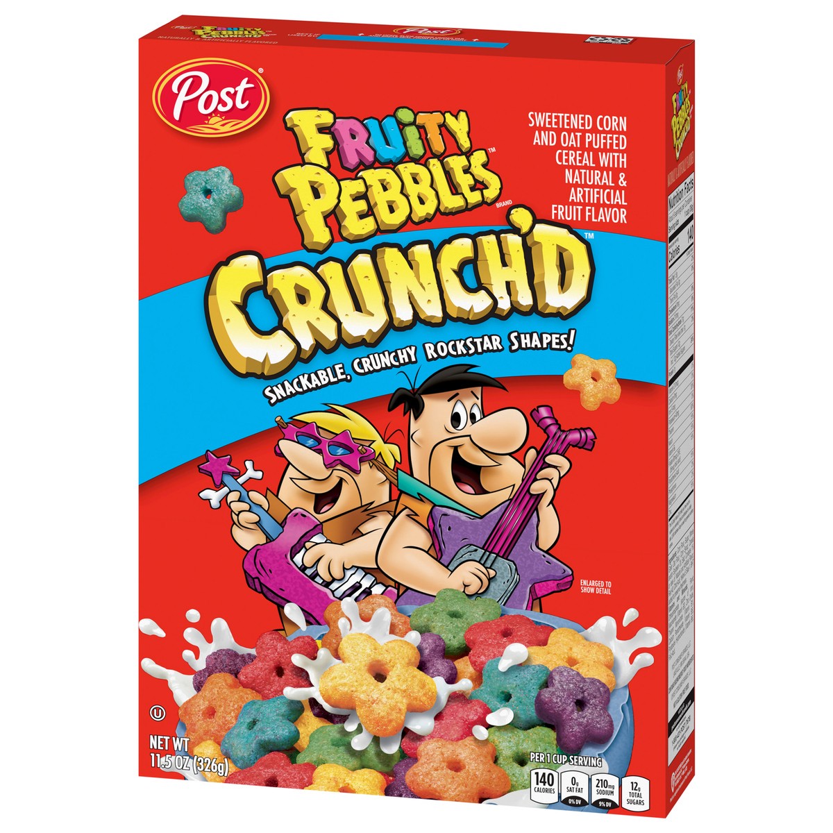 slide 3 of 9, Fruity Pebbles Crunch'd Cereal 11.5 oz, 11.5 oz