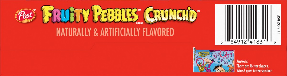slide 4 of 9, Fruity Pebbles Crunch'd Cereal 11.5 oz, 11.5 oz