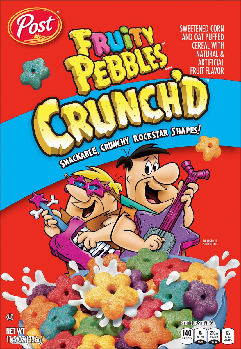 slide 6 of 9, Fruity Pebbles Crunch'd Cereal 11.5 oz, 11.5 oz