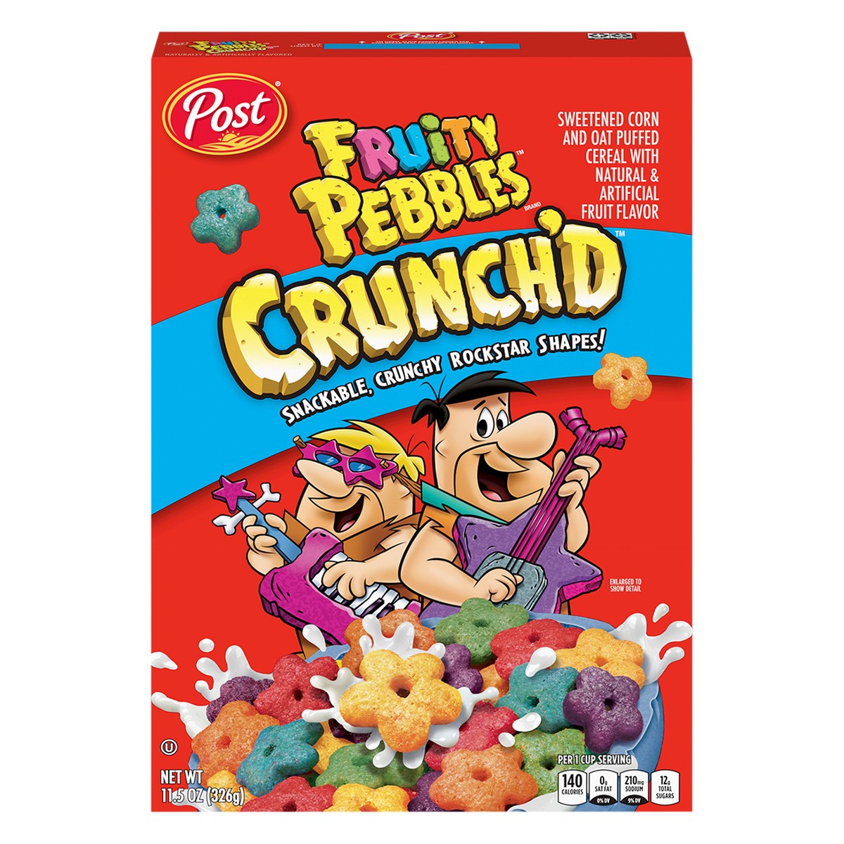 slide 1 of 9, Fruity Pebbles Crunch'd Cereal 11.5 oz, 11.5 oz
