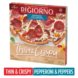 DiGiorno Thin And Crispy Pepperoni & Peppers Pizza