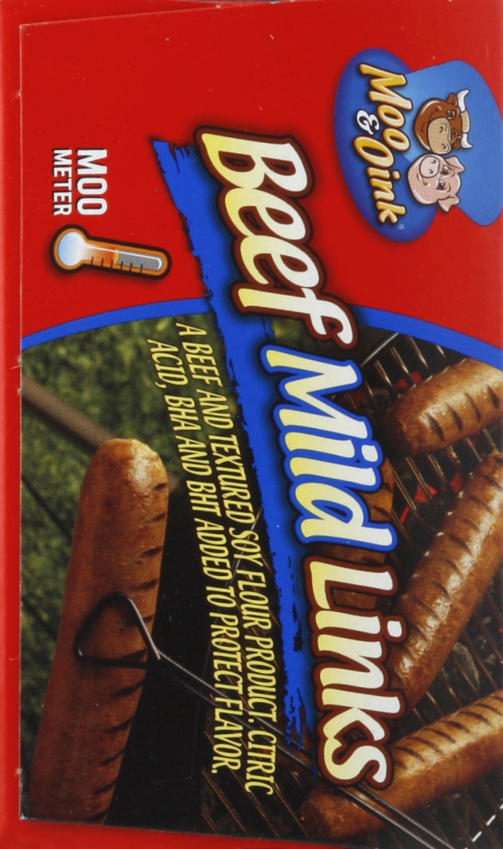slide 4 of 4, Moo & Oink Beef Links 4 ea, 4 ct
