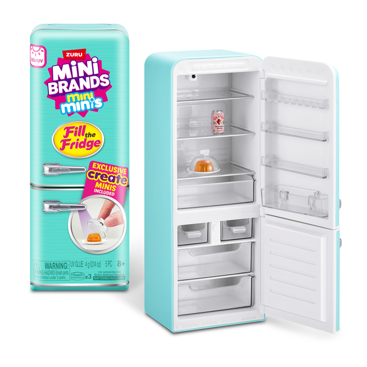 slide 1 of 6, ZURU Mini Brands Fill The Fridge Playset, 1 ct