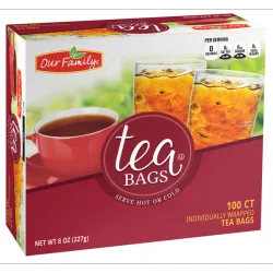 Our Family Tea Blk Family Sz - 100 ct