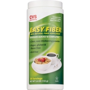 slide 1 of 1, CVS Health Easy Fiber, 38 Servings, 5.4 oz; 155 gram