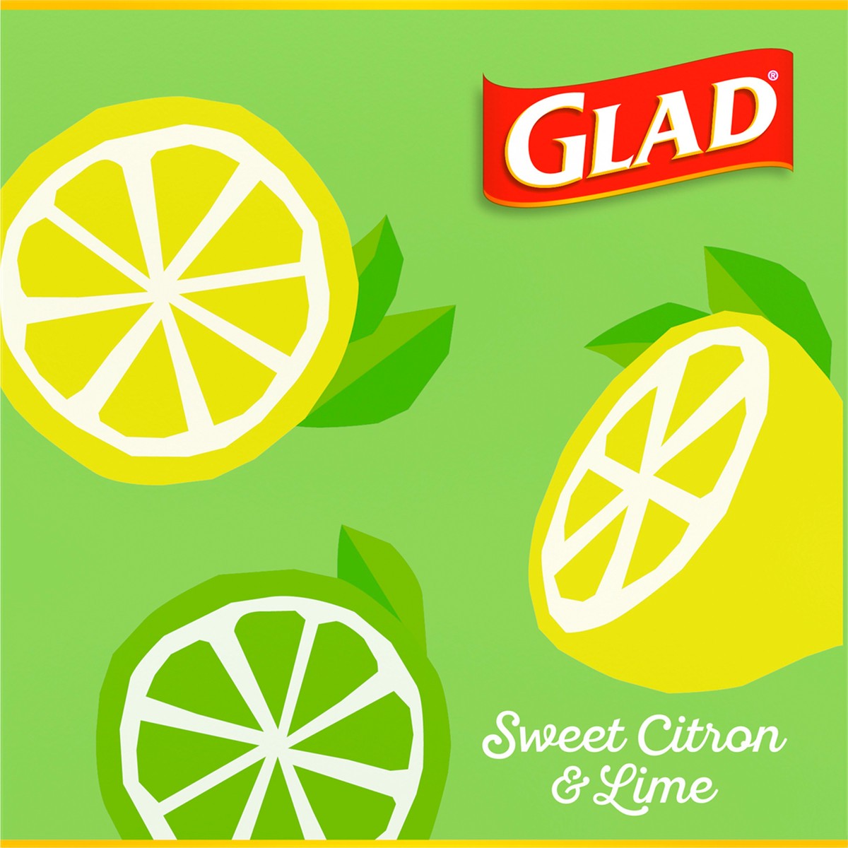 Glad Tall Kitchen Trash Bags, 13 Gallon, 34 Bags (ForceFlexPlus, Fresh  Lemon) 