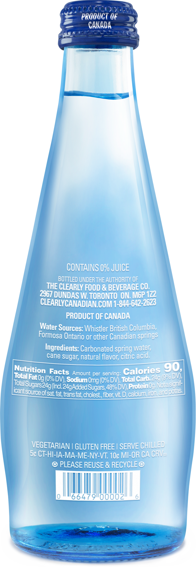 slide 2 of 2, Clearly Canadian Summer Strawberry Sparkling Water Beverage 11 Fl Oz Bottle, 11 fl oz