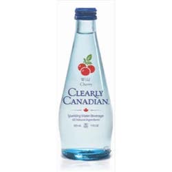 Clearly Canadian Wild Cherry Sparkling Water Beverage 11 Fl Oz Bottle