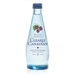 Clearly Canadian Mountain Blackberry Sparkling Water Beverage 11 Fl Oz Bottle